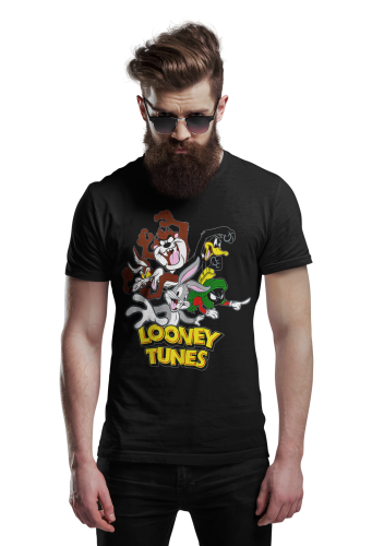 KOSZULKA BAJKOWA KRESKÓWKA LOONEY TUNES KRÓLIK BUGS I PRZYJACIELE 4