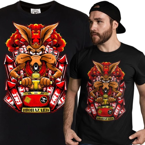 KOSZULKA BAJKOWA KRESKÓWKA LOONEY TUNES KOJOT WILUŚ TNT 1