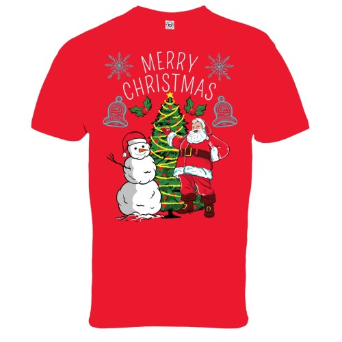 MĘSKA KOSZULKA ŚWIĄTECZNA BOŻE NARODZENIE MERRY CHRISTMAS SNOWMAN 2