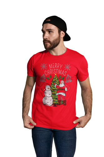 MĘSKA KOSZULKA ŚWIĄTECZNA BOŻE NARODZENIE MERRY CHRISTMAS SNOWMAN 6