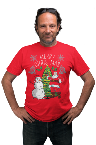 MĘSKA KOSZULKA ŚWIĄTECZNA BOŻE NARODZENIE MERRY CHRISTMAS SNOWMAN 5