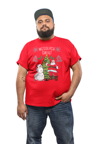 MĘSKA KOSZULKA ŚWIĄTECZNA BOŻE NARODZENIE WESOŁYCH ŚWIĄT 3