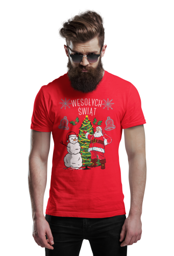 MĘSKA KOSZULKA ŚWIĄTECZNA BOŻE NARODZENIE WESOŁYCH ŚWIĄT 4