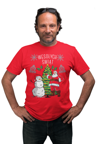 MĘSKA KOSZULKA ŚWIĄTECZNA BOŻE NARODZENIE WESOŁYCH ŚWIĄT 5