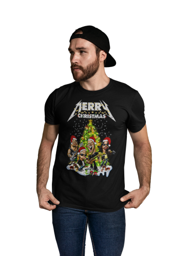 MĘSKA KOSZULKA ŚWIĄTECZNA BOŻE NARODZENIE MERRY CHRISTMAS METALLICA 6