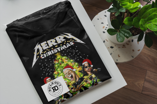 MĘSKA KOSZULKA ŚWIĄTECZNA BOŻE NARODZENIE MERRY CHRISTMAS METALLICA 7