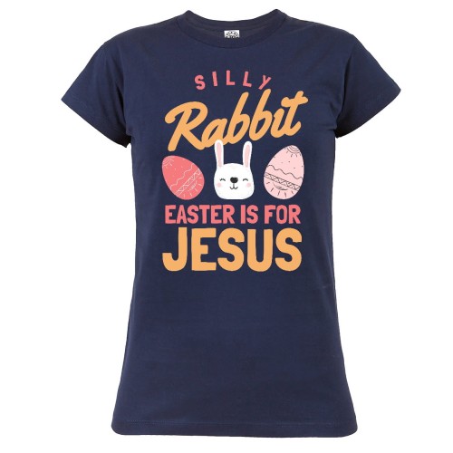 KOSZULKA DAMSKA NA WIELKANOC SILLY RABBIT EASTER IS FOR JESUS 