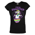 KOSZULKA DAMSKA NA WIELKANOC I'M SO EGGCITED UNICORN JEDNOROŻEC W PISANCE