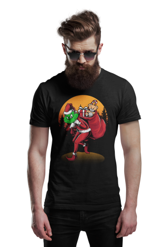 MĘSKA KOSZULKA ŚWIĄTECZNA GRINCH ŚWIĄT NIE BĘDZIE 4