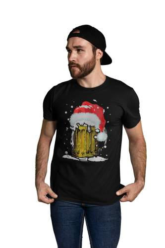 MĘSKA KOSZULKA ŚWIĄTECZNA NA BOŻE NARODZENIE ŚWIĄTECZNY KUFEL PIWA 6