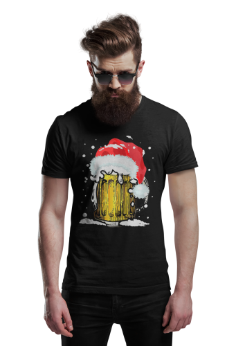 MĘSKA KOSZULKA ŚWIĄTECZNA NA BOŻE NARODZENIE ŚWIĄTECZNY KUFEL PIWA 4