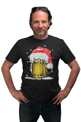 MĘSKA KOSZULKA ŚWIĄTECZNA NA BOŻE NARODZENIE ŚWIĄTECZNY KUFEL PIWA 5
