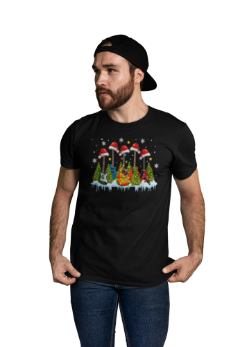 MĘSKA KOSZULKA ŚWIĄTECZNA DLA MUZYKA GITARY 6