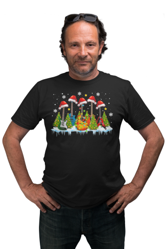 MĘSKA KOSZULKA ŚWIĄTECZNA DLA MUZYKA GITARY 5