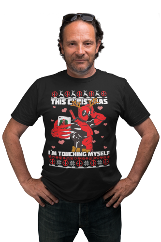 KOSZULKA ŚWIĄTECZNA MARVEL DEADPOOL THIS CHRISTMAS I'M  TOUCHING MYSELF 5