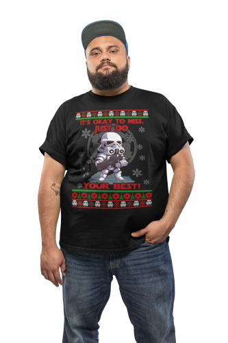 KOSZULKA ŚWIĄTECZNA STAR WARS IT'S OKAY TO MISS JUST DO YOUR BEST 3