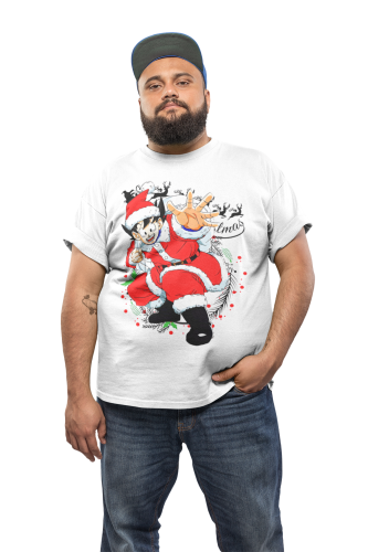 MĘSKA KOSZULKA ŚWIĄTECZNA MERRY CHRISTMAS ANIME DRAGON BALL GOKU 3