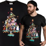 MĘSKA KOSZULKA ŚWIĄTECZNA CHOINKA ANIME DRAGON BALL