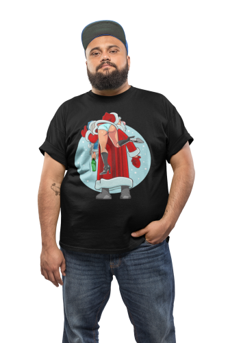 MĘSKA KOSZULKA ŚWIĄTECZNA ŚWIĘTY MIKOŁAJ BAD SANTA 3