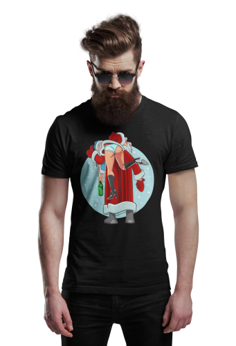 MĘSKA KOSZULKA ŚWIĄTECZNA ŚWIĘTY MIKOŁAJ BAD SANTA 4