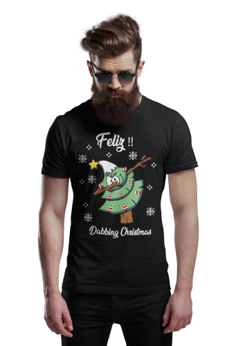 MĘSKA KOSZULKA ŚWIĄTECZNA BOŻE NARODZENIE DABBING CHRISTMAS CHOINKA 4
