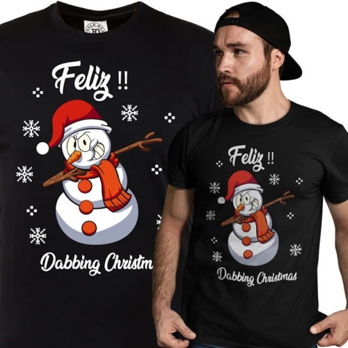 MĘSKA KOSZULKA ŚWIĄTECZNA BOŻE NARODZENIE DABBING CHRISTMAS BAŁWANEK 1