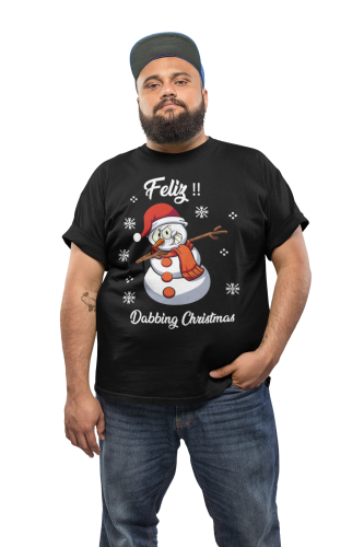 MĘSKA KOSZULKA ŚWIĄTECZNA BOŻE NARODZENIE DABBING CHRISTMAS BAŁWANEK 3