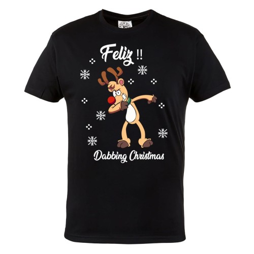 MĘSKA KOSZULKA ŚWIĄTECZNA BOŻE NARODZENIE DABBING CHRISTMAS RENIFER 2