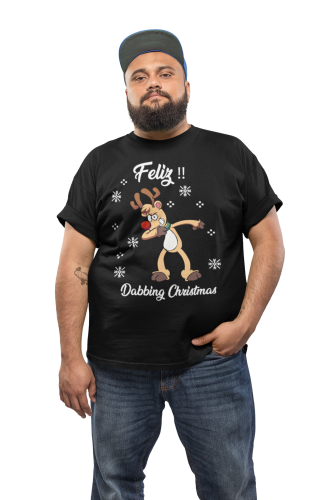 MĘSKA KOSZULKA ŚWIĄTECZNA BOŻE NARODZENIE DABBING CHRISTMAS RENIFER 3