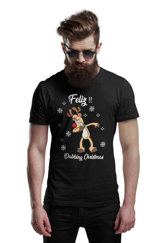 MĘSKA KOSZULKA ŚWIĄTECZNA BOŻE NARODZENIE DABBING CHRISTMAS RENIFER 4