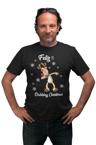 MĘSKA KOSZULKA ŚWIĄTECZNA BOŻE NARODZENIE DABBING CHRISTMAS RENIFER 5