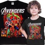  DZIECIĘCA KOSZULKA FILMOWA AVENGERS MARVEL POSTACIE