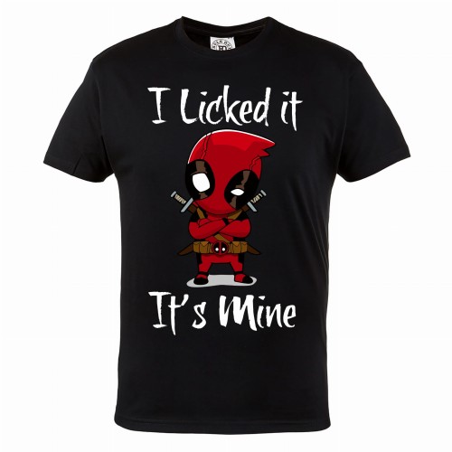 KOSZULKA MĘSKA DEADPOOL MARVEL I LICKED IT IT'S MINE  