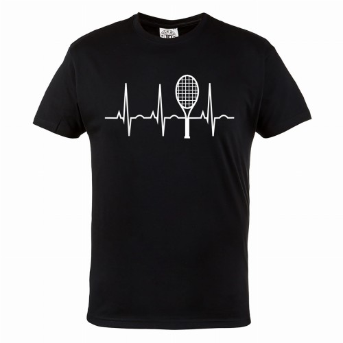 KOSZULKA MĘSKA TENISOWA TENIS ZIEMNY RAKIETA LINIA ŻYCIA  1