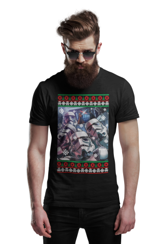 KOSZULKA ŚWIĄTECZNA NA ŚWIĘTA ŚWIĄTECZNE SELFIE STAR WARS STORMTROOPER SZTURMOWCY 4