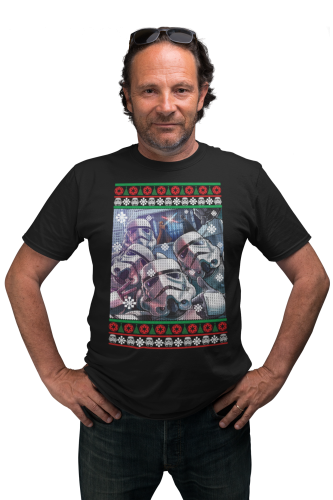 KOSZULKA ŚWIĄTECZNA NA ŚWIĘTA ŚWIĄTECZNE SELFIE STAR WARS STORMTROOPER SZTURMOWCY 5