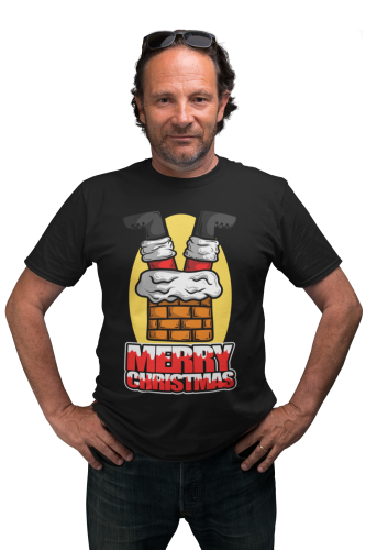 KOSZULKA ŚWIĄTECZNA ŚWIĘTY MIKOŁAJ W KOMINIE MERRY CHRISTMAS 5