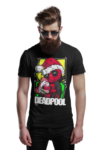KOSZULKA ŚWIĄTECZNA MARVEL SANTA DEADPOOL JEDNOROŻEC UNICORN 4