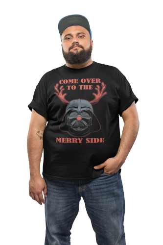 MĘSKA KOSZULKA ŚWIĄTECZNA STAR WARS MERRY SIDE 3