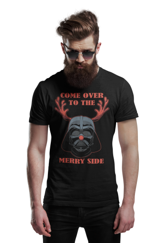 MĘSKA KOSZULKA ŚWIĄTECZNA STAR WARS MERRY SIDE 4