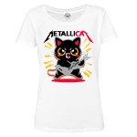 KOSZULKA DAMSKA MUZYCZNA METALLICA KOTEK METALLICAT KOT