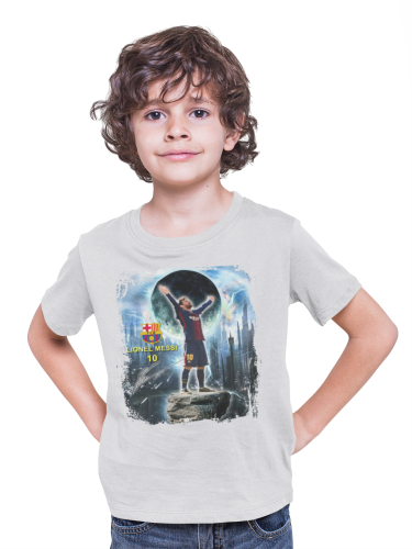 KOSZULKA DZIECIĘCA LIONEL MESSI TO THE MOON FC BARCELONA 1