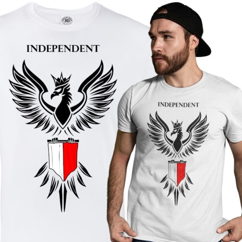 MĘSKA KOSZULKA PATRIOTYCZNA DZIEŃ NIEPODLEGŁOŚCI NIEPODLEGŁA POLSKA 1