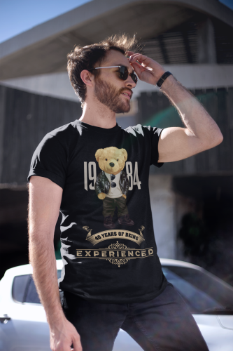 KOSZULKA URODZINOWA PREZENT NA 40 URODZINY 1984 MIŚ ELEGANT  