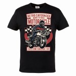  MĘSKA KOSZULKA MOTOCYKLOWA MOTOR RETRO CAFE RACER