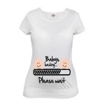 KOSZULKA CIĄŻOWA ZABAWNA BABIES LOADING PLEASE WAIT 