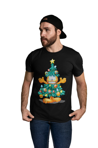 KOSZULKA ŚWIĄTECZNA RUDY KOT GARFIELD CHOINKA 6