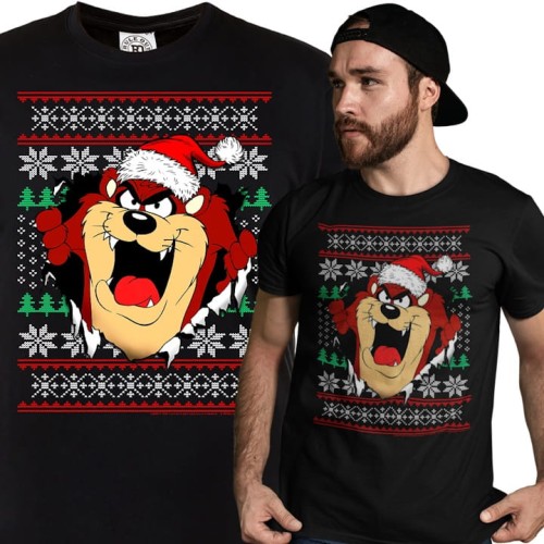 KOSZULKA ŚWIĄTECZNA DIABEŁ TASMAŃSKI LOONEY TUNES