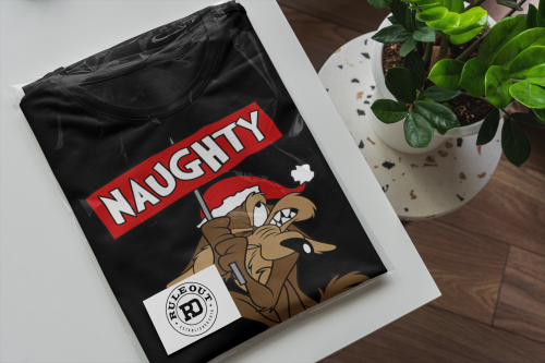 KOSZULKA ŚWIĄTECZNA NIEGRZECZNY WILUŚ KOJOT NAUGHTY LOONEY TUNES 7