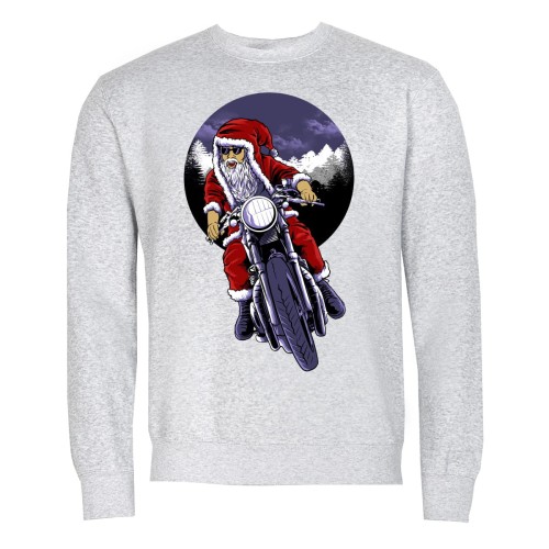 MĘSKA BLUZA ŚWIĄTECZNA BOŻE NARODZENIE ŚWIĘTY MIKOŁAJ NA MOTORZE 1